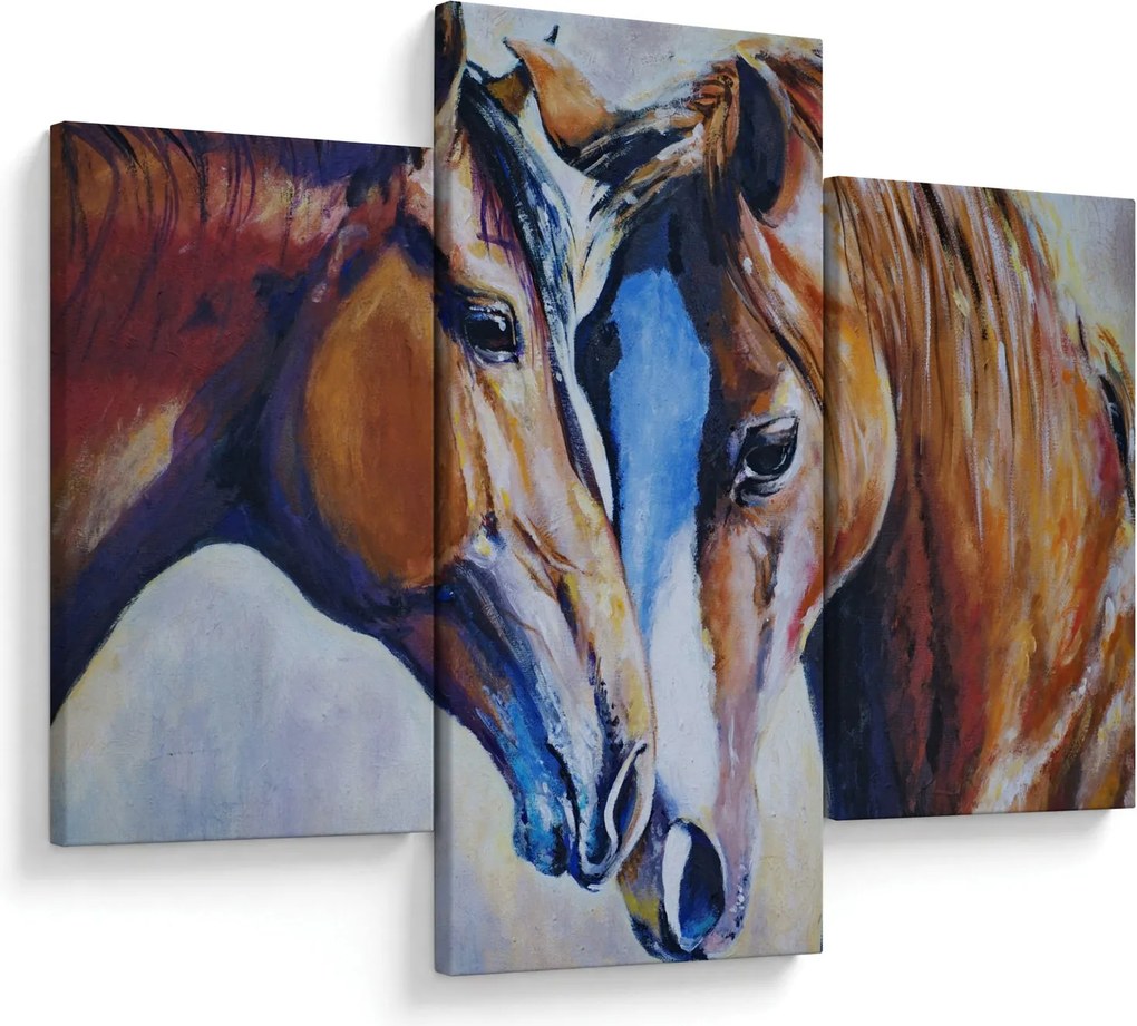 Obraz - Zamilované kone (90x60 cm)