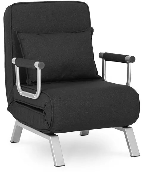 Kreslo pohovka rozkladacia PRATO čierna - vintino.sk