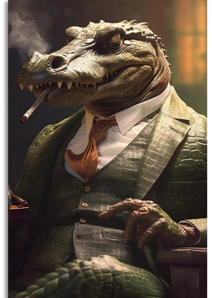 Obraz zvierací gangster krokodíl Varianta: 40x60