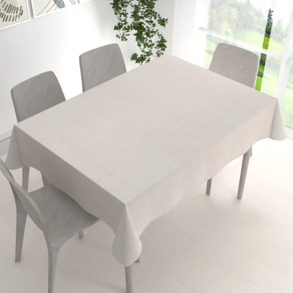 Biante Dekoračný obdĺžnikový obrus BKW-205 Režný žíhaný 100x160 cm