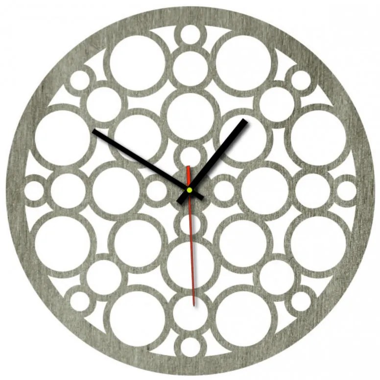Sentop Nástenné hodiny z drevenej preglejky  PR0158  topoľ svetlý alebo čierny