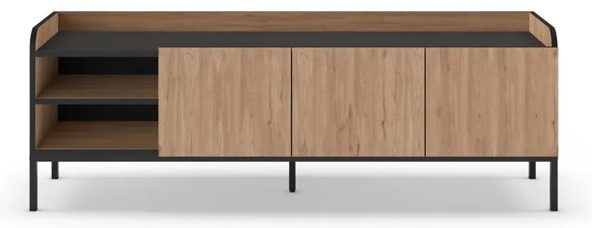 TV stolík v dekore duba v prírodnej farbe 160x55x42 cm Adara – Marckeric