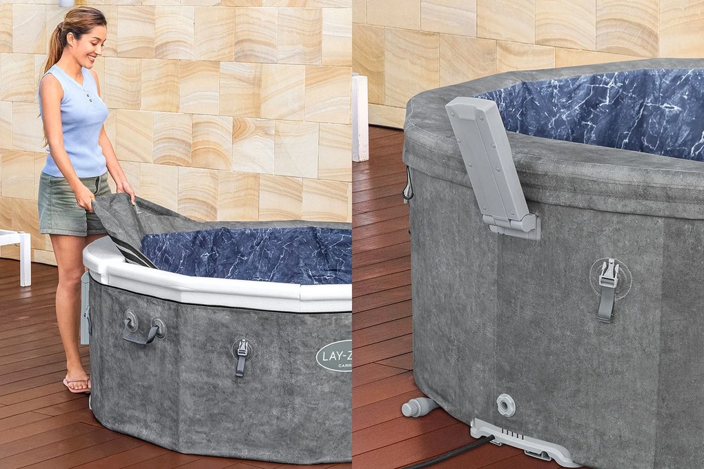 BESTWAY Lay-Z-Spa Carrara ThermaCore Smart AirJet Vírivka, 170 x 65 cm, 6 osôb 6001V