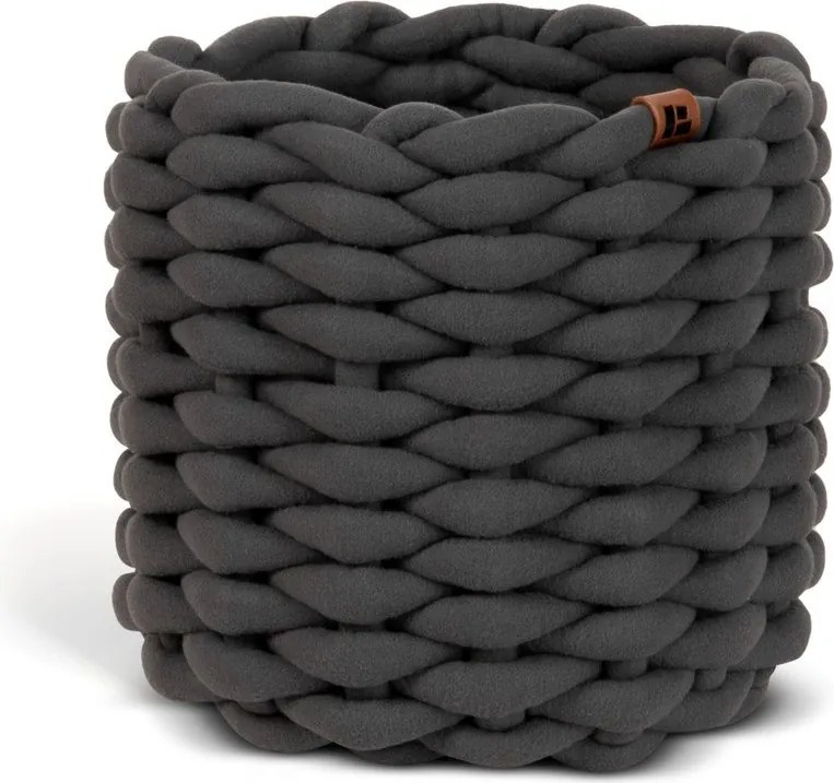 Látkový košík ø 21x17 cm Peach Skin Round S – Bigso