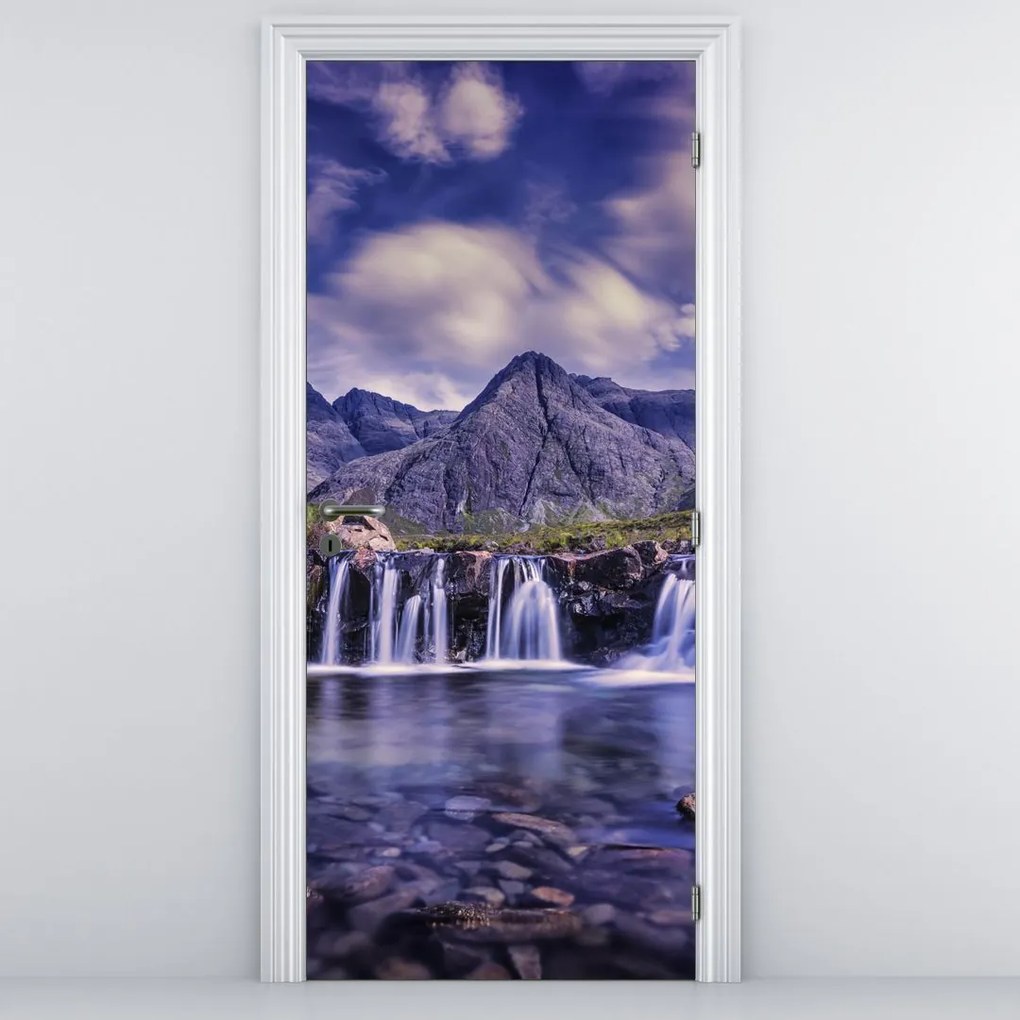 Fototapeta na dvere - Vodopád (95x205cm)