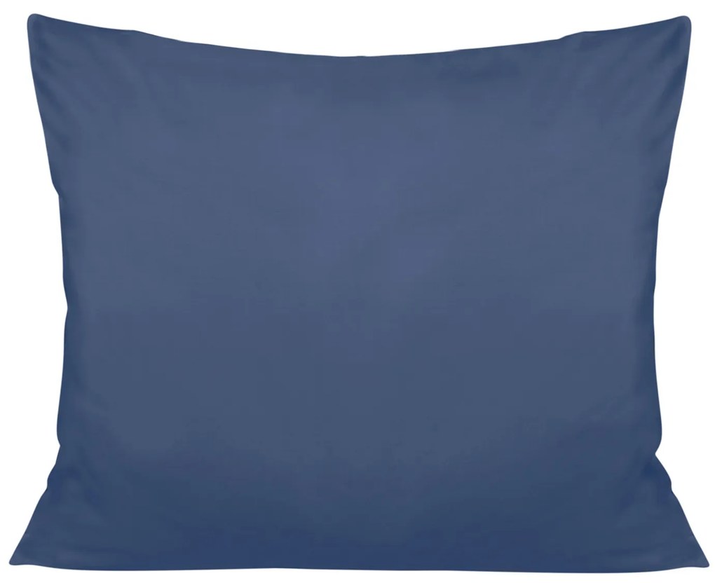 SATÉNOVÁ OBLIEČKA NA VANKÚŠ 50X80 CM TMAVOMODRÁ