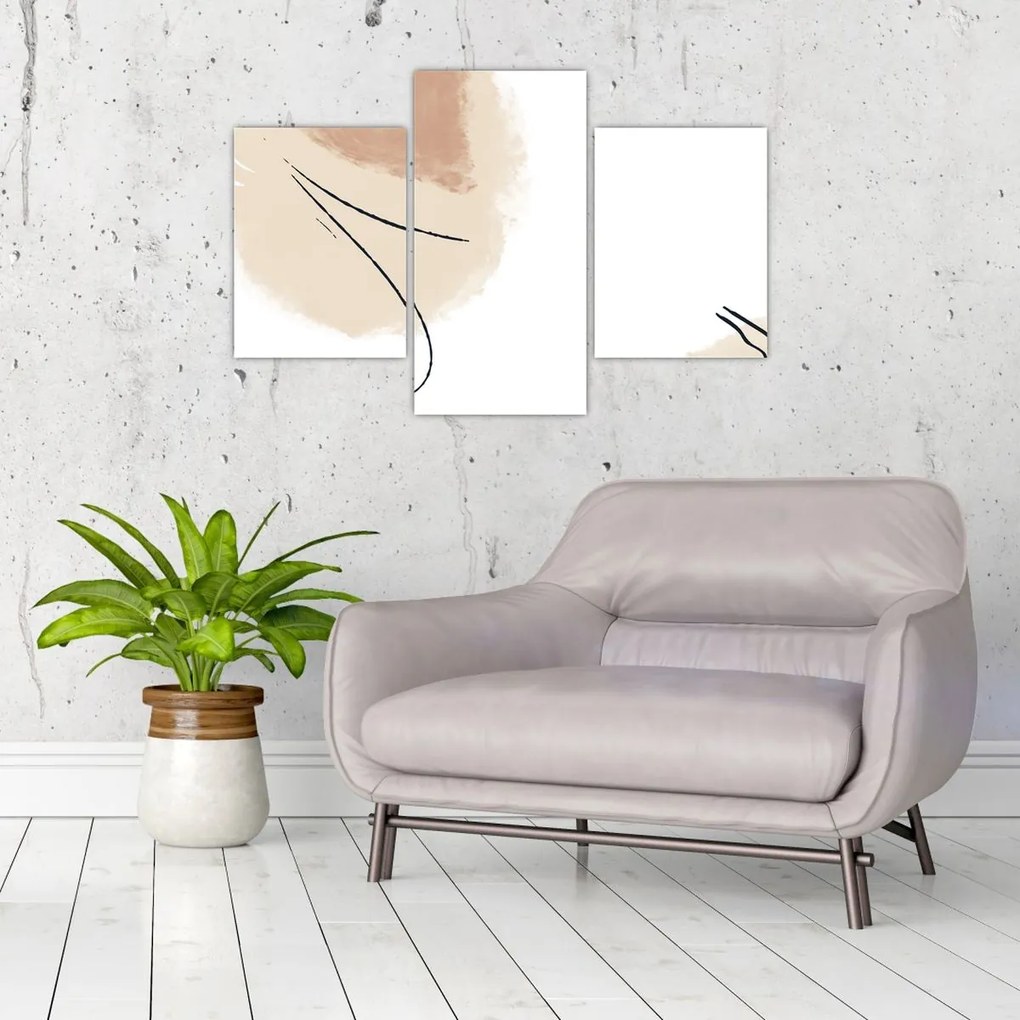 Obraz - Biela abstrakcia (90x60 cm)