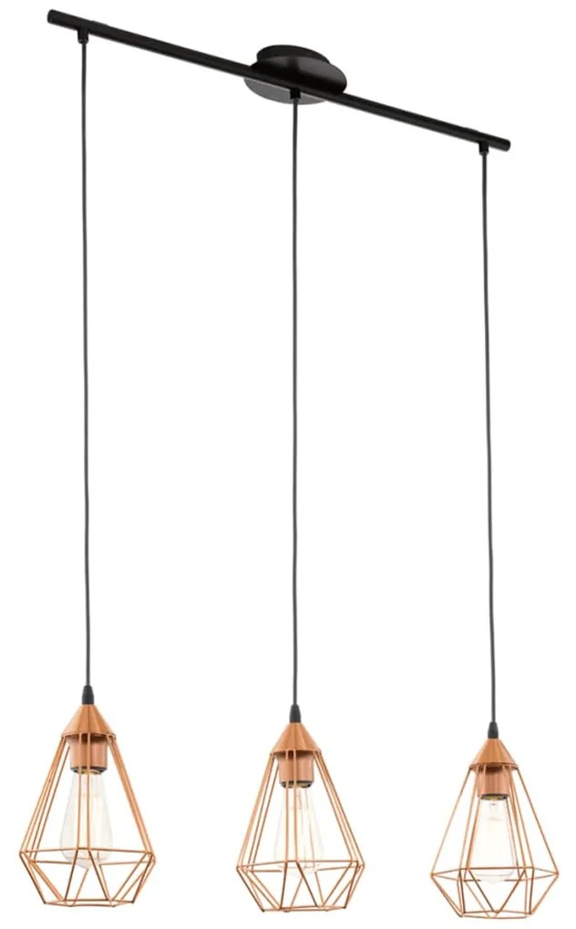 EGLO Závesná lampa medenej farby Tarbes  94195 79 cm