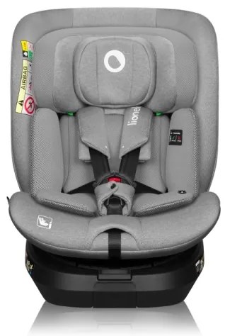 Lionelo - Autosedačka s otočnou bázou BRAVE i-Size 40-150 cm Grey Stone