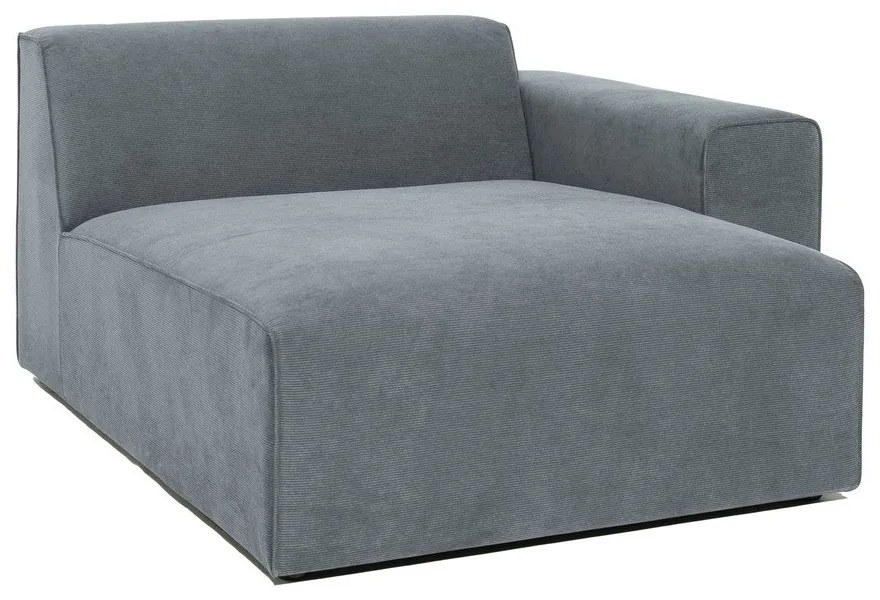 Sivý menčestrový modul pohovky (pravý roh) Sting – Scandic