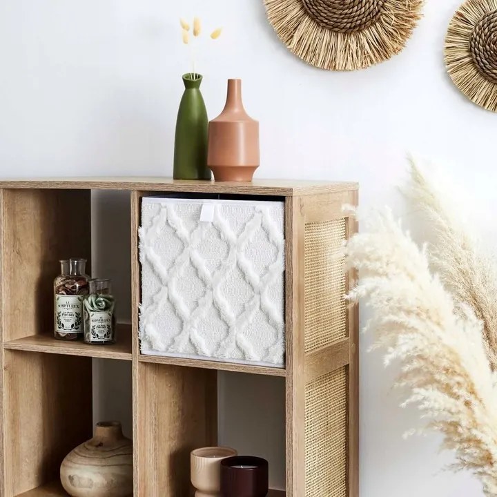 Úložný textilný box BOHO CUBE 30x30 cm biely
