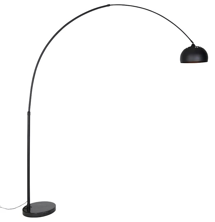 Moderná oblúková lampa čierna - XXL