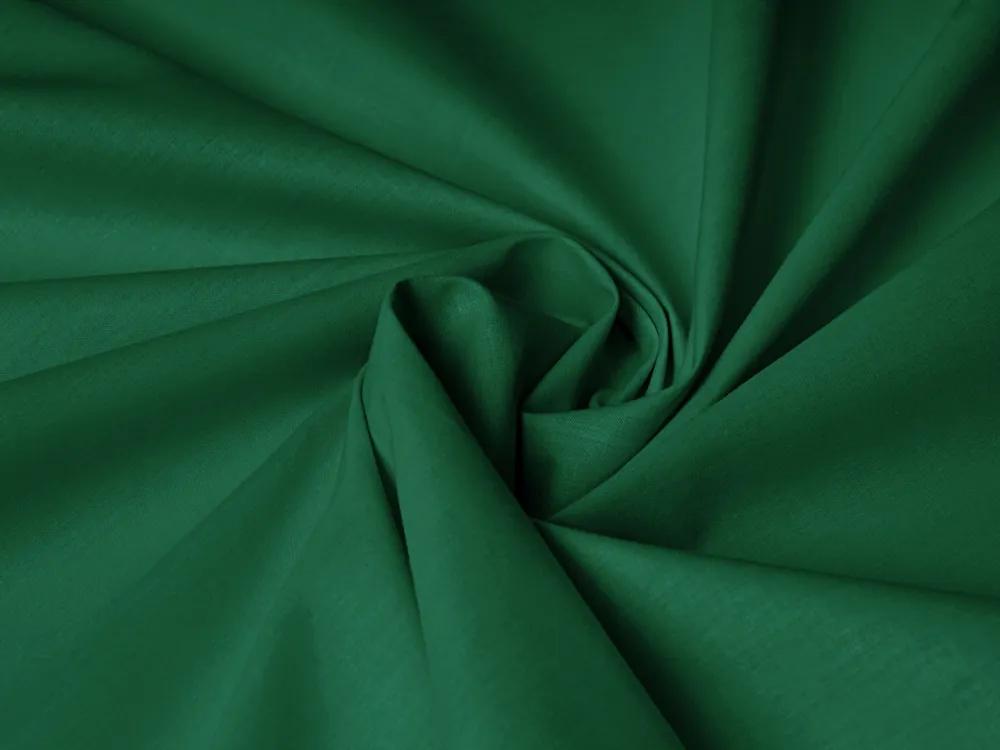 Biante Bavlnená obliečka na vankúš s lemom Moni MOD-514 Tmavo zelená 45 x 45 cm