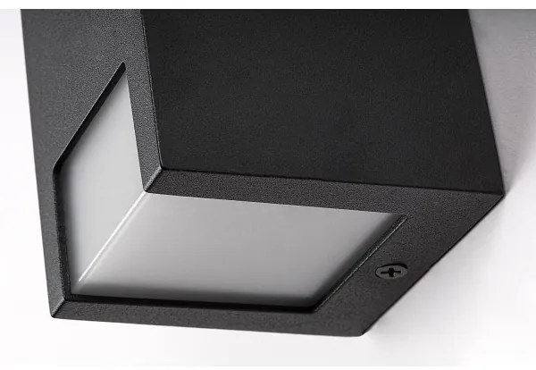 Rabalux 77055 - Vonkajšie nástenné svietidlo CERNON 2xGU10/7W/230V IP44 čierna