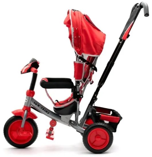 BABY MIX Detská trojkolka so svetlami Baby Mix Lux Trike ružová