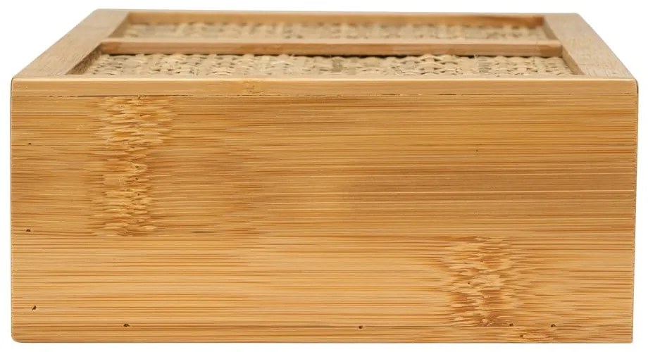 Bambusový kúpeľňový organizér Wenko Allegre, 28 x 6 cm