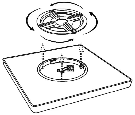 Top Light - LED Stropné svietidlo REVIT LED/50W/230V 3000-6500K 50x50 cm biela+DO