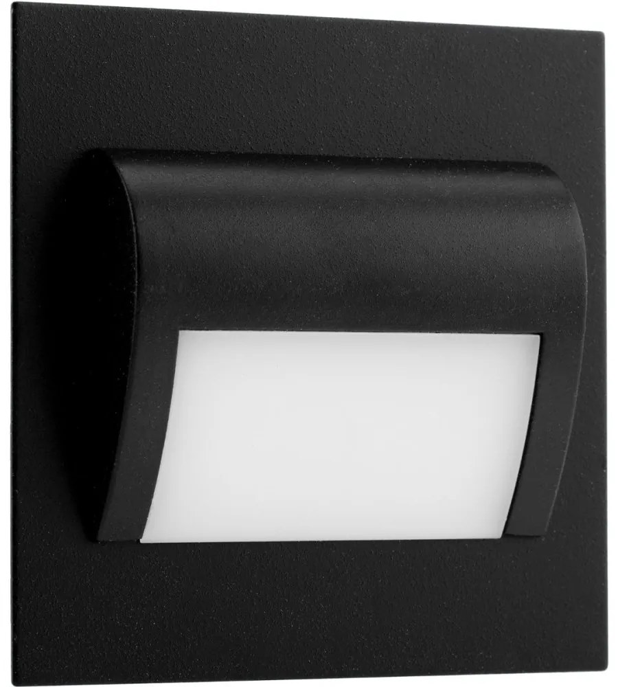 Schodiskové svietidlo DECORUS LED 1,2W Black ProVero Neutral 4000K 12V DC