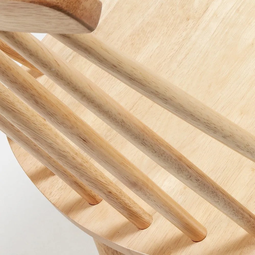 Jedálenské stoličky v súprave 2 ks z kaučukového dreva v prírodnej farbe – Kave Home