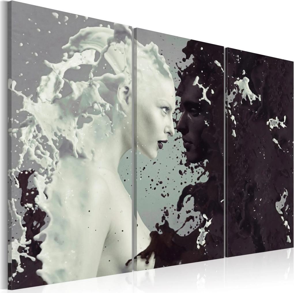 Obraz - Black or white? - triptych 60x40