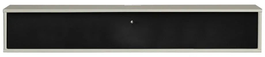 Čierno-béžový TV stolík 133x22 cm Mistral – Hammel Furniture
