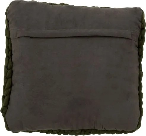 Pletený zelený vankúš Tricot green - 40 * 40 cm