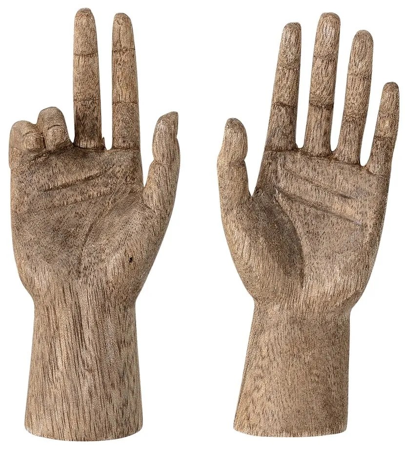 Drevené sošky v súprave 2 ks 13 cm Teis – Bloomingville