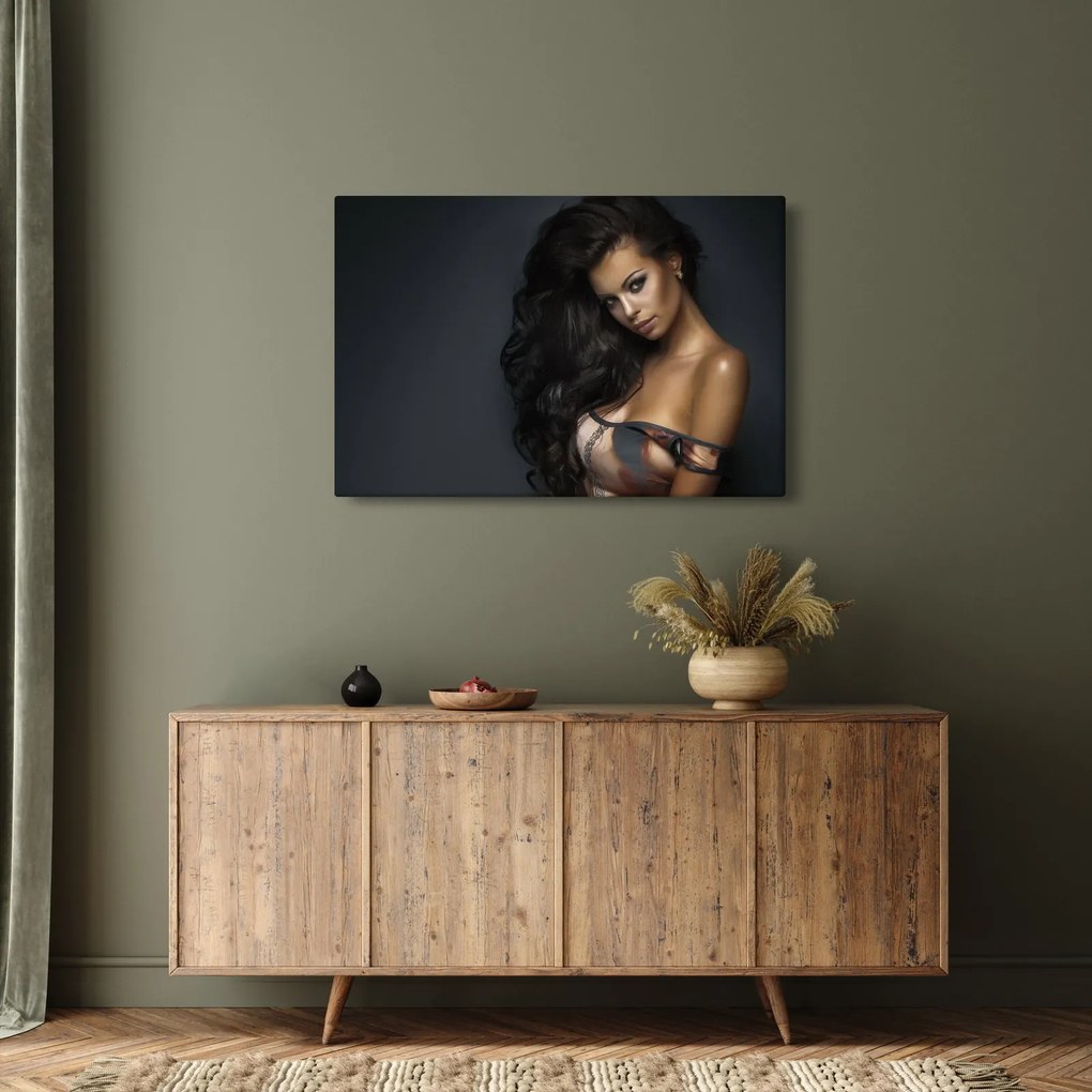 Obraz - Portrét zvodnej ženy (90x60 cm)