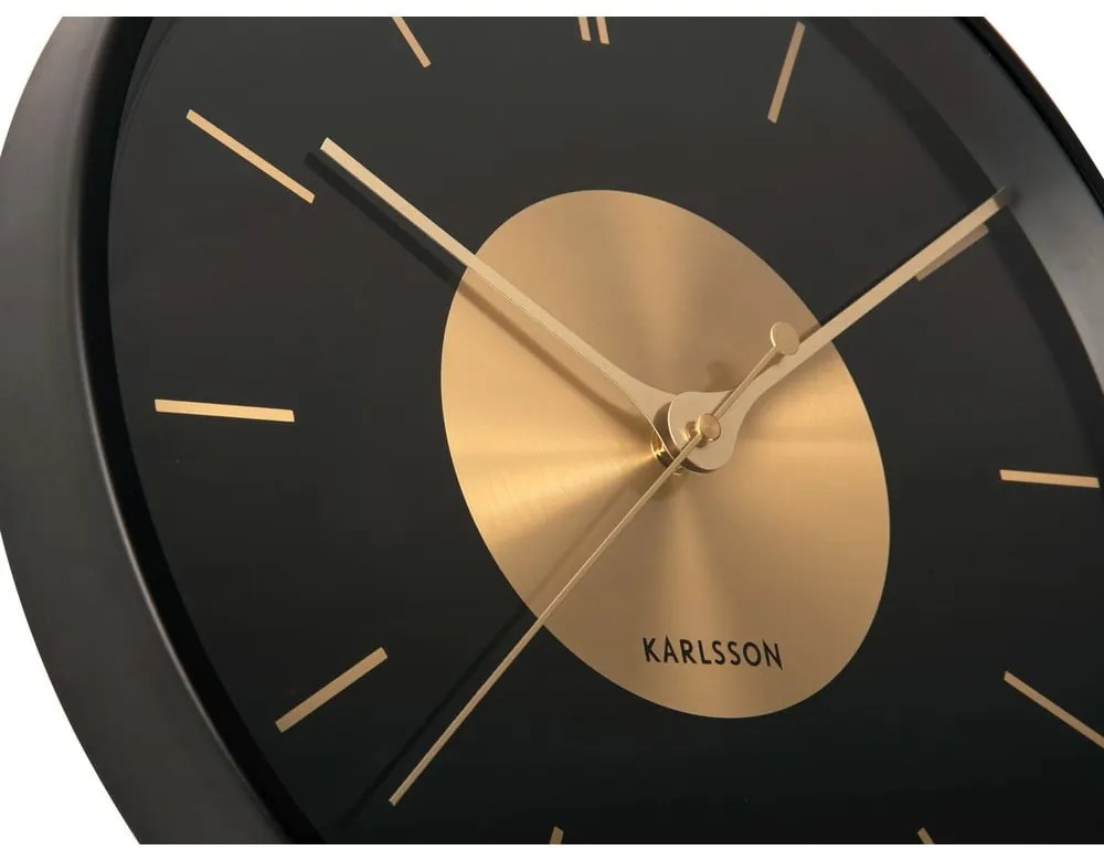 Nástenné hodiny ø 35 cm Gold Disc – Karlsson