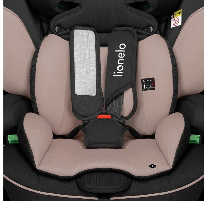 Autosedačka Lionelo Levi I-Size 76 - 150 cm Farba: Black Grey
