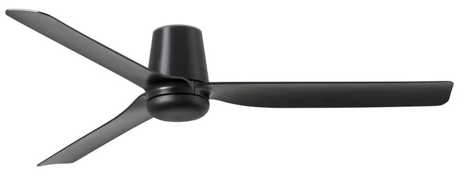 FARO Barcelona FARO 33830 - Stropný ventilátor PUNT TUB M čierna pr. 130 cm + diaľkové ovládanie FA33830