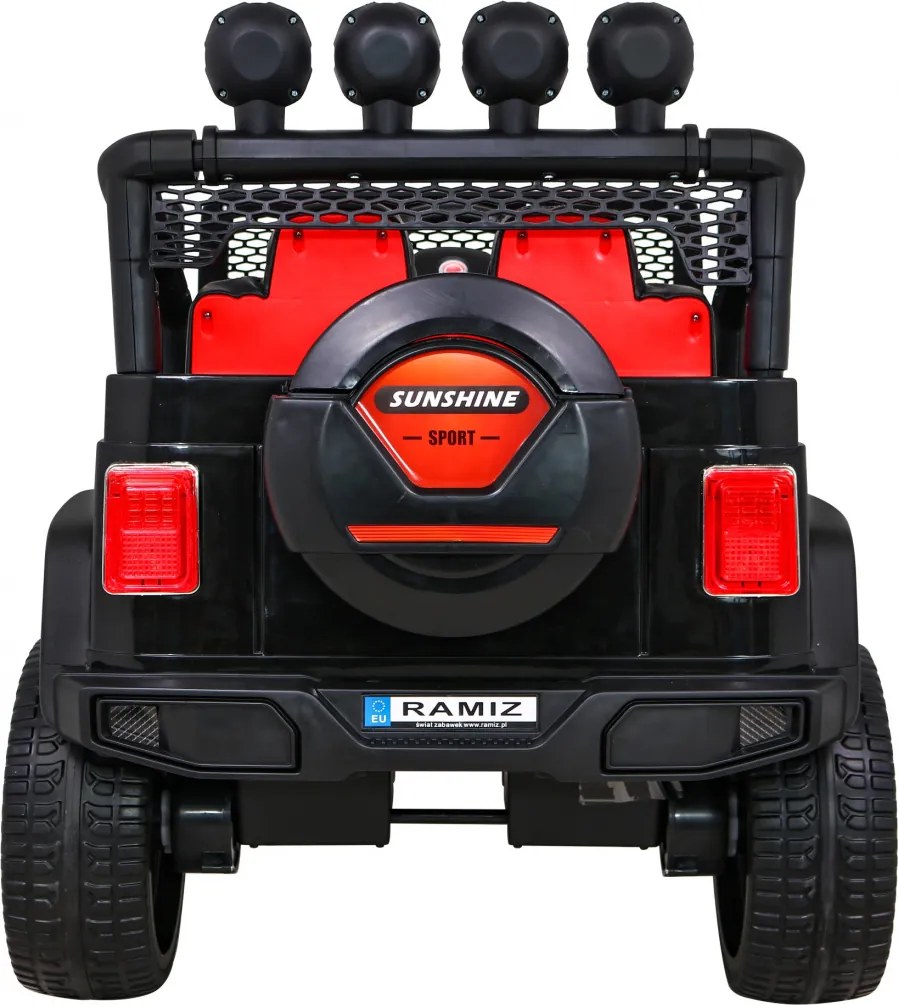 Ramiz Terénne auto Raptor Drifter Flames + diaľkové ovládanie + pohon 4x4 + úložný priestor + pomalý štart + MP3 LED