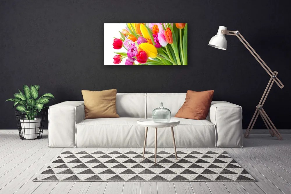 Obraz Canvas Tulipány kvety rastlina 100x50 cm