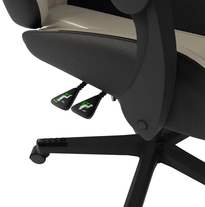 InternetovaZahrada Kancelárska stolička HyperSeat - čierna/béžová