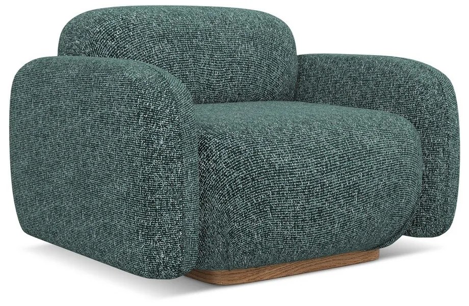 Tyrkysovomodré kreslo Ailani – Makamii