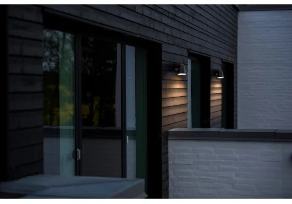 Nordlux - Vonkajšie nástenné svietidlo FRONT 1xGU10/28W/230V IP44 čierna