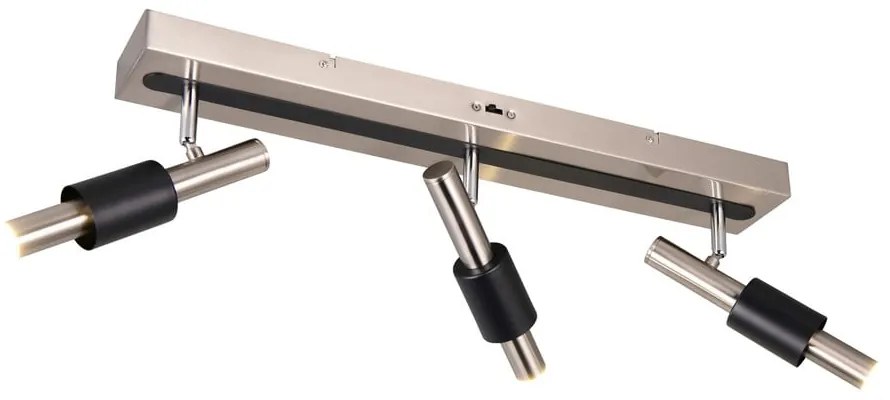 Čierne/v striebornej farbe LED bodové svietidlo 20,5x63 cm Ikaris – Trio Select