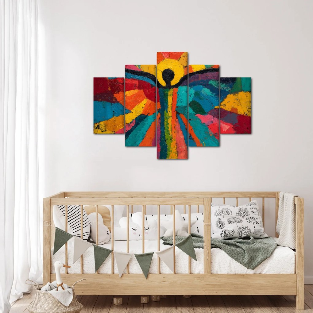 Obraz - Maľovaný anjel (150x105 cm)