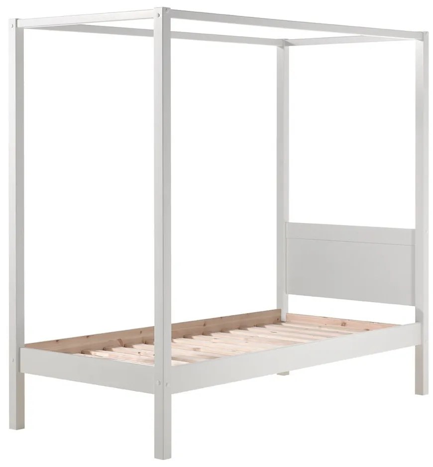 Biela detská posteľ 90x200 cm PINO CANOPY – Vipack