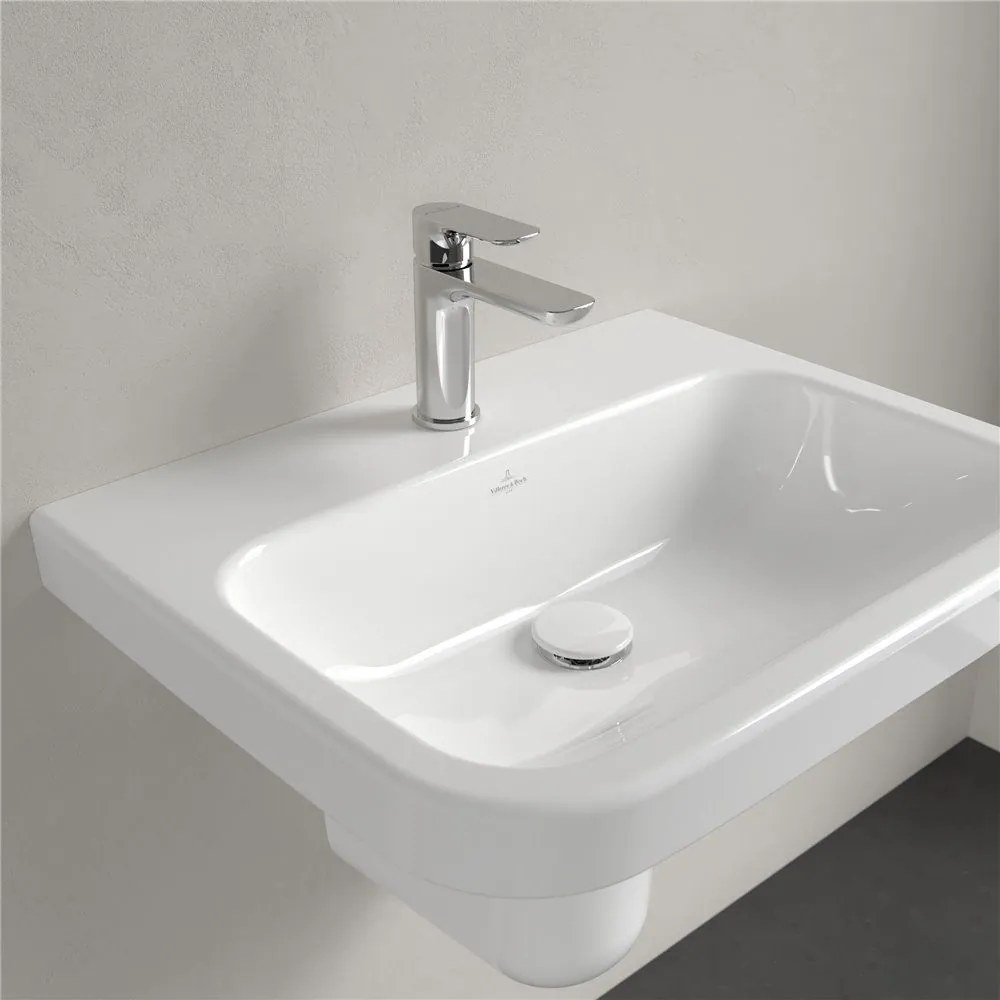 VILLEROY &amp; BOCH Architectura závesné umývadlo s otvorom, bez prepadu, 600 x 470 mm, biela alpská, 41886101