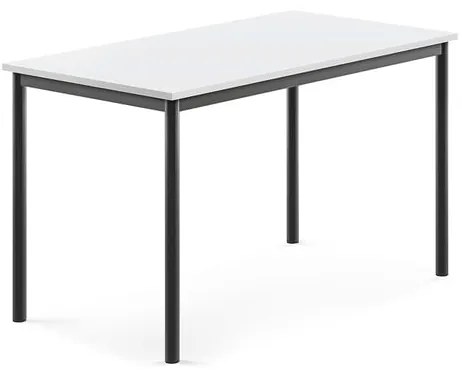 Stôl BORÅS, 1200x700x720 mm, laminát - biela, antracit