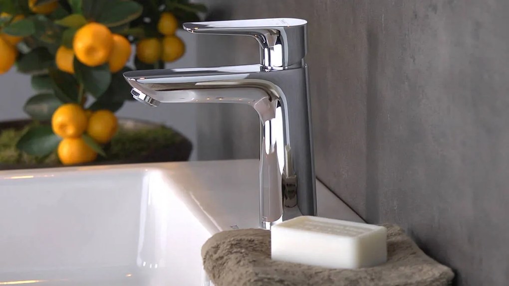 Hansgrohe Talis E, umývadlová batéria 110 s odtokovou súpravou s ťahadlom, kefovaný bronz, HAN-71710140