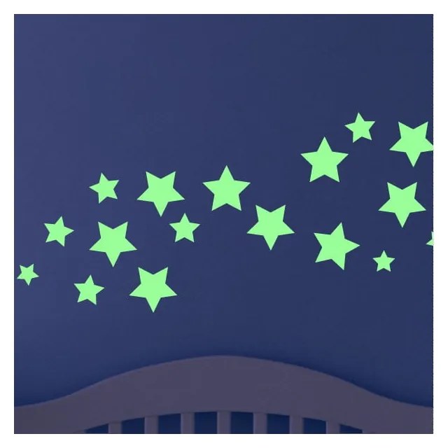 Svietiaca samolepka Ambiance Fanastick Simple Stars