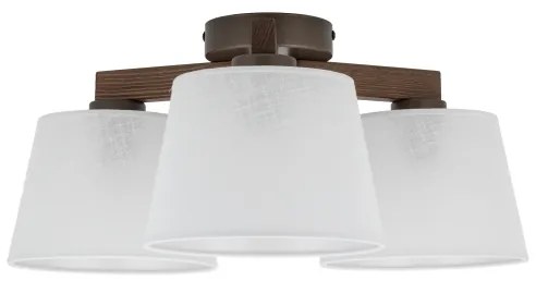 Brilagi - Prisadený luster LATTE 3xE27/15W/230V borovica/biela