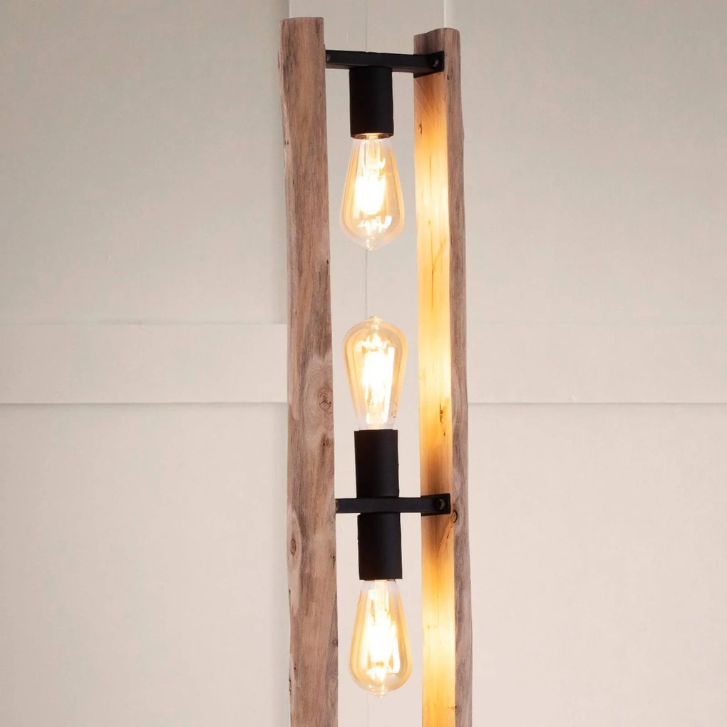 Stojacia lampa Log, 3-plameňová