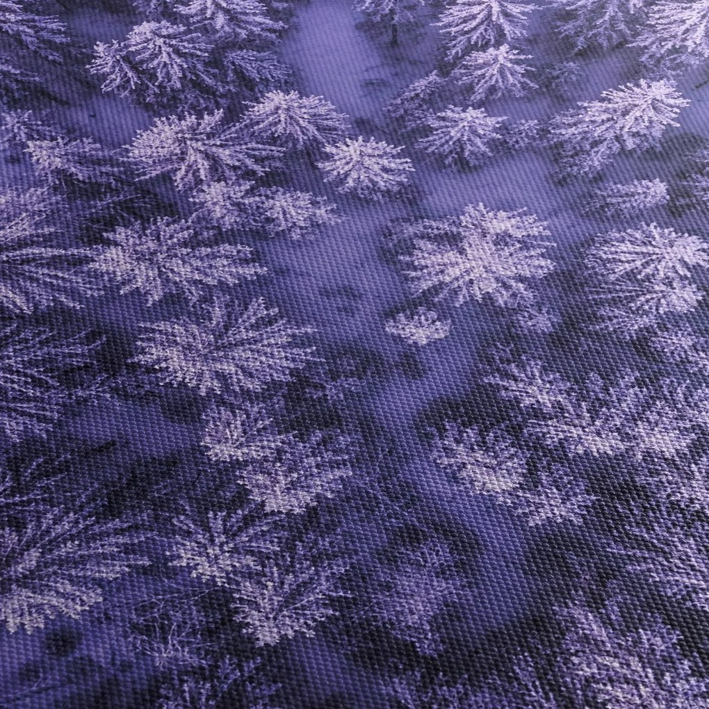 Obraz zasnežených stromov (120x50 cm)