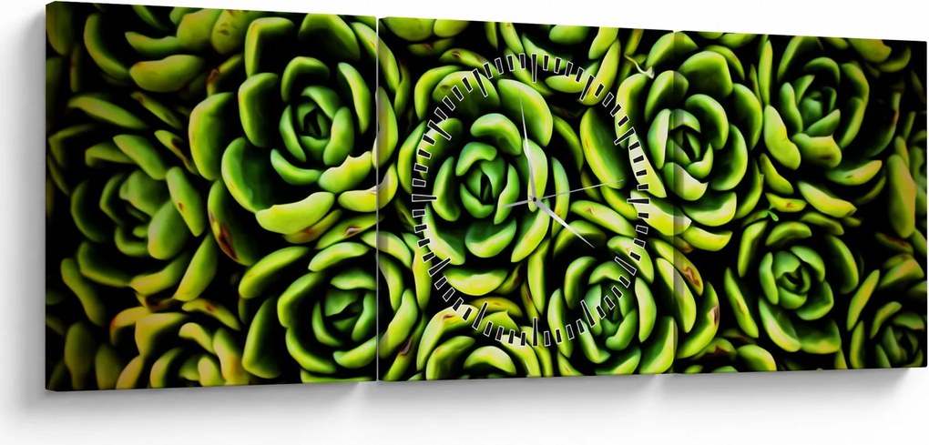 Obraz skalníc (s hodinami) (90x30 cm)