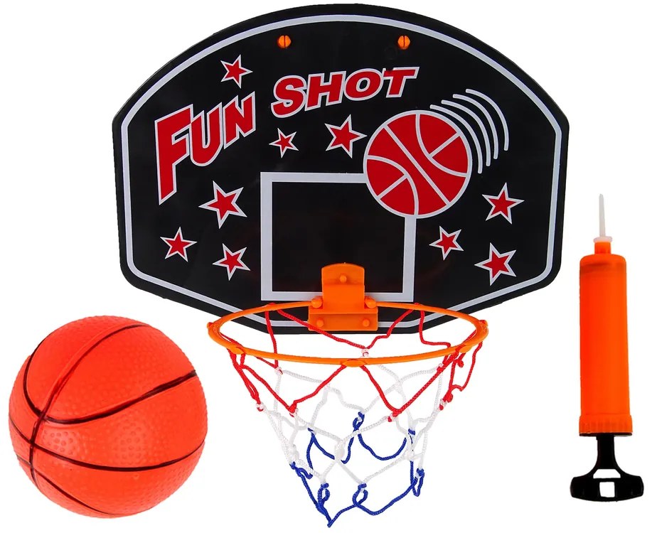 LEAN TOYS Basketbalová sada - čierna