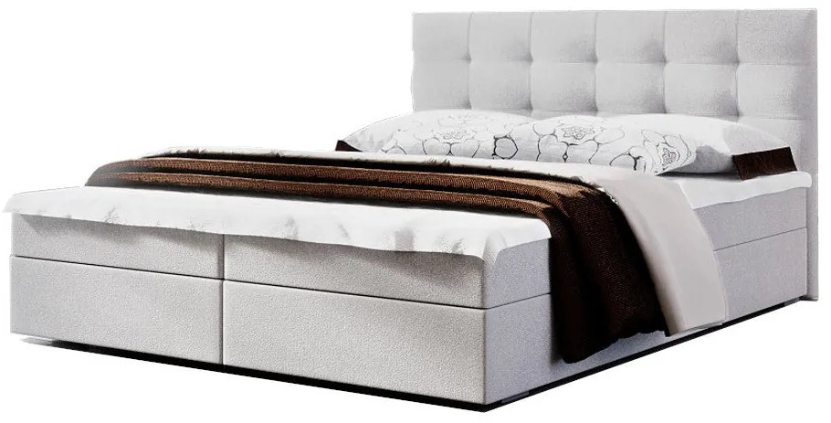 Čalúnená posteľ LAKE 2 + matrac - cosmic100 / 140x200 / s vrchným matracom