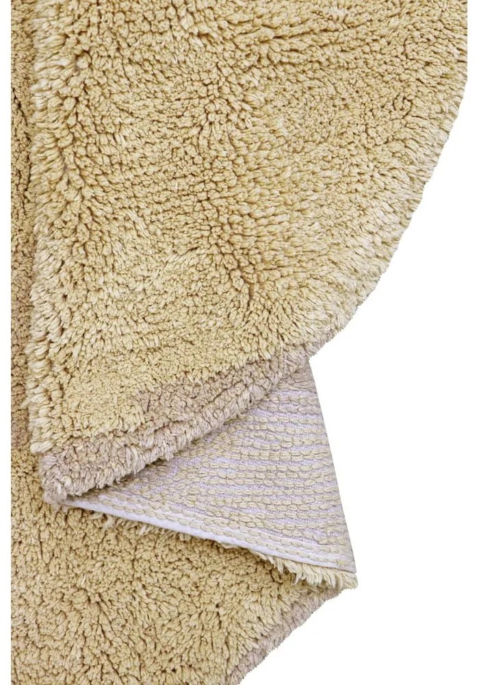 Béžový prateľný ručne tkaný bavlnený detský koberec 120x122 cm Bear – Lorena Canals